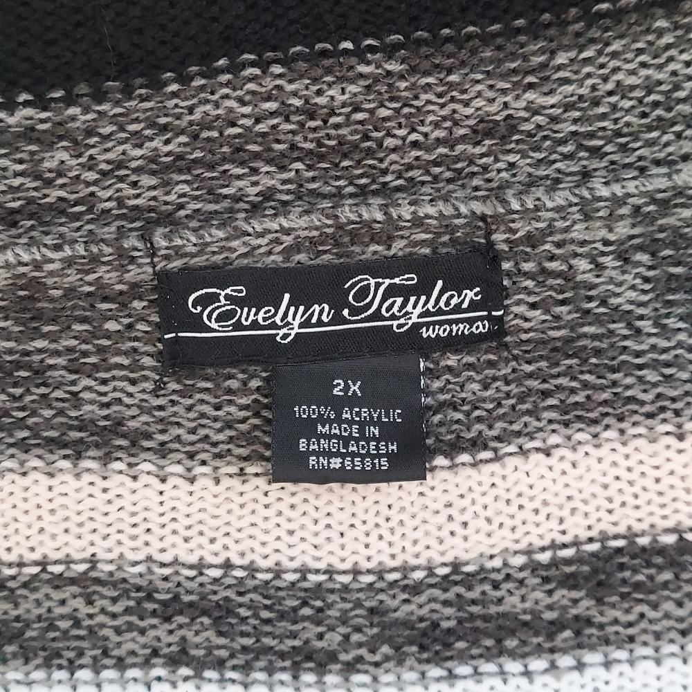 Eve Taylor Hooded Knit Duster 2X - Picture 8 of 9